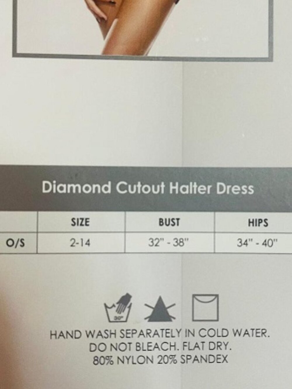 Vixen by Fantasy Lingerie Pink Diamond Cutout halter dress - Picture 3 of 3